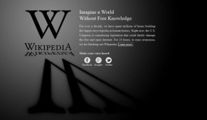 Wikipedia SOPA Protest