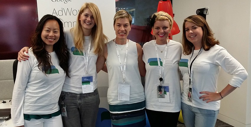 Google Adwords Summit in London: Photo of Nadia Lee, Agata Krzysztofik, Deana Smart-Zegna, Coco Pannell, Kathleen Garrity.